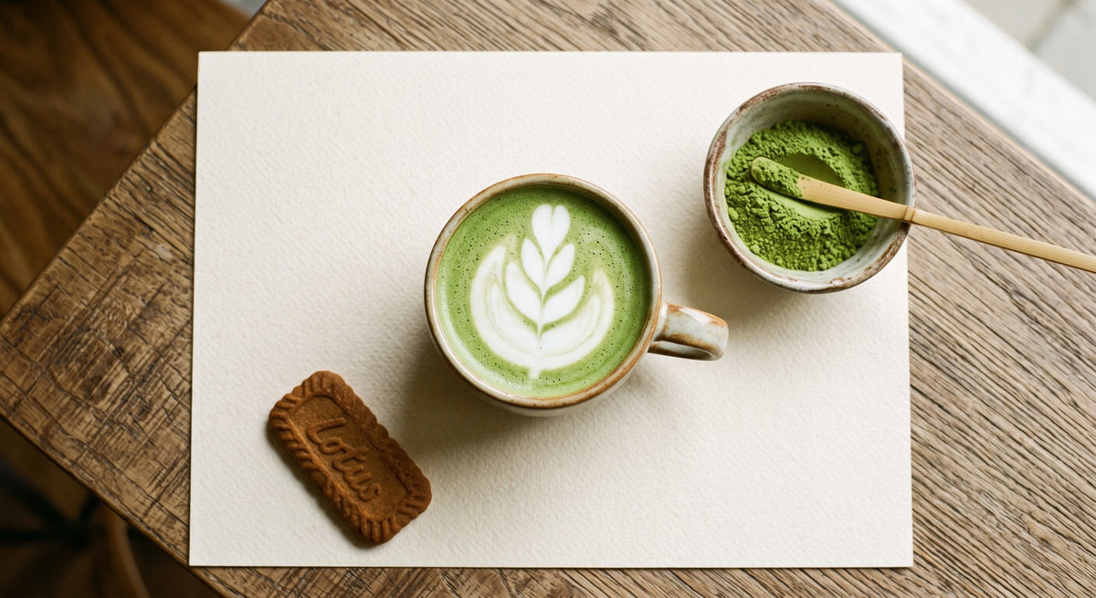 Klassieke matcha latte