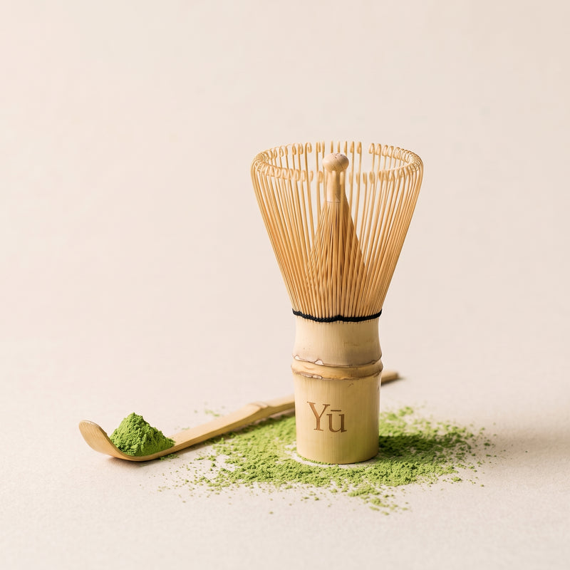 Matcha whisk met lepel