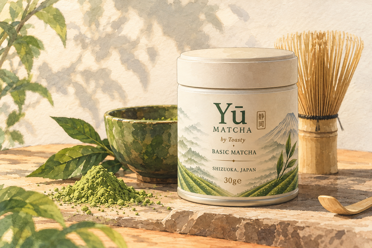 YŪ Ceremonial Matcha met bamboe klopper